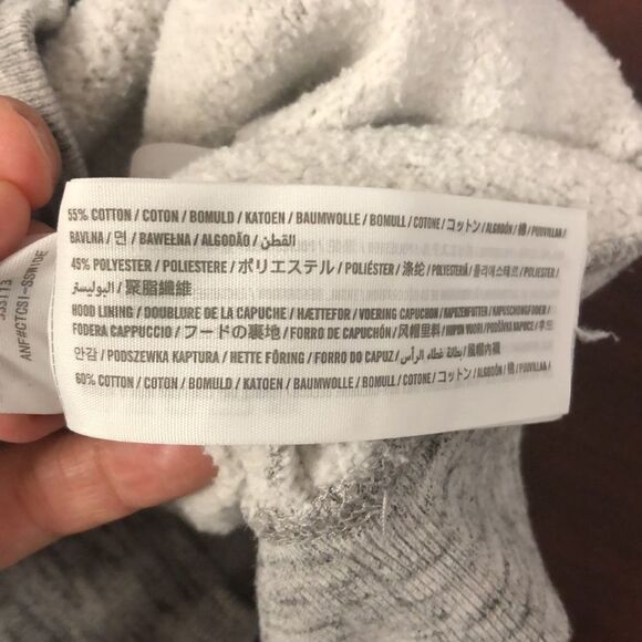 Hollister S LA Gray Silver Hooded Sweatshirt - Picture 11 of 11